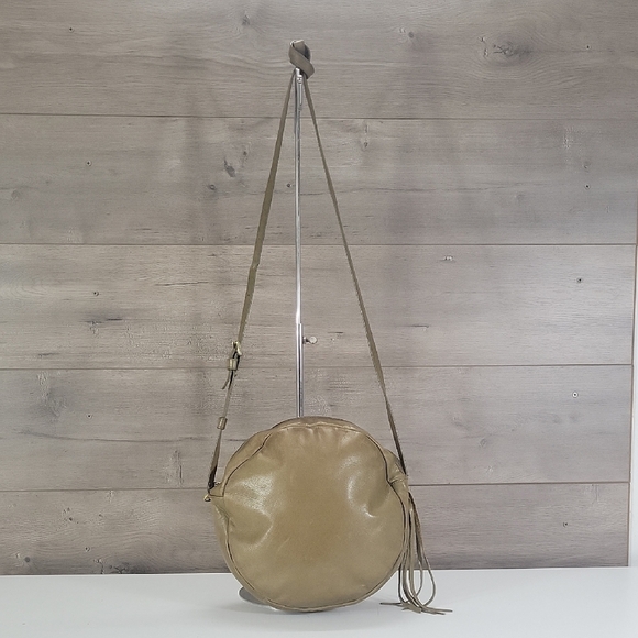 HOBO Handbags - Hobo Round Olive Green Leather Crossbody Bag